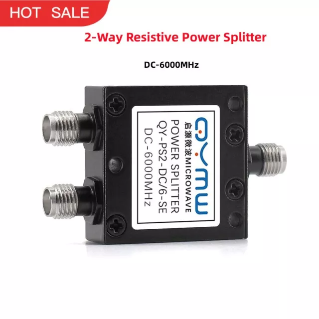 QY-PS2-DC/6-SE DC-6GHz 2-Way Resistive Power Splitter DC-6000MHz Power Divider
