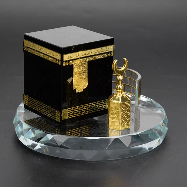Islamic Kaaba Model – Crystal Gilded Handicraft, Desktop & Car Decoration