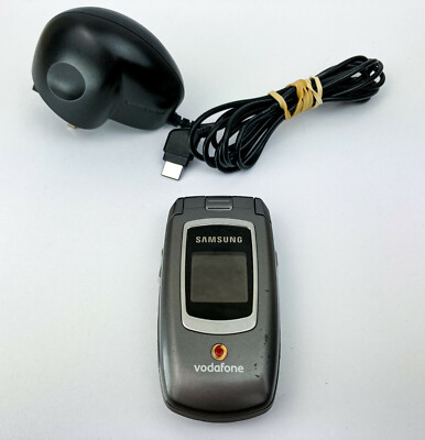 Samsung Zv40 Mobile Phone Silver Vodafone Vintage Retro Flip Phone 06 29 95 Picclick Uk