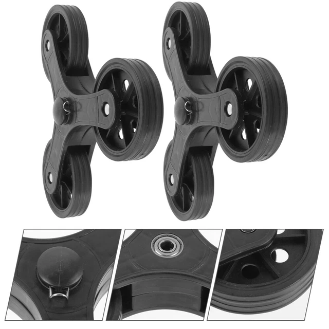 1 Pair Stair Climbing Cart Wheels Plastic Cart Wheels Luggage Cart Wheels
