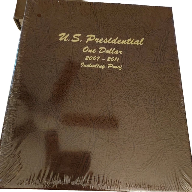 Dansco Coin Album,  U. S. Presidential One Dollar 2007-2011 Including Prf. #8184