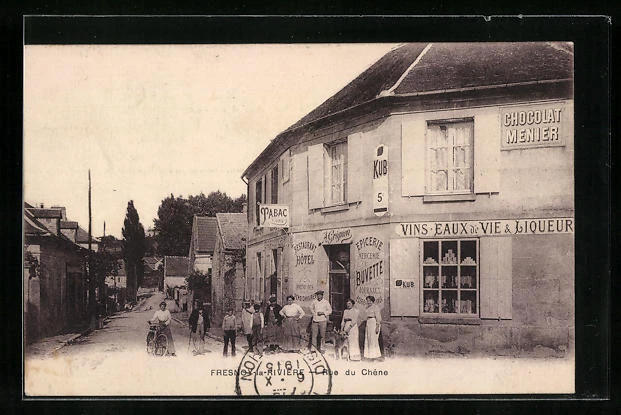 CPA Fresnoy-la-Rivière, Rue du Chene