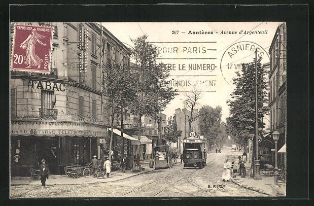 CPA Asnières, Avenue d´Argenteuil