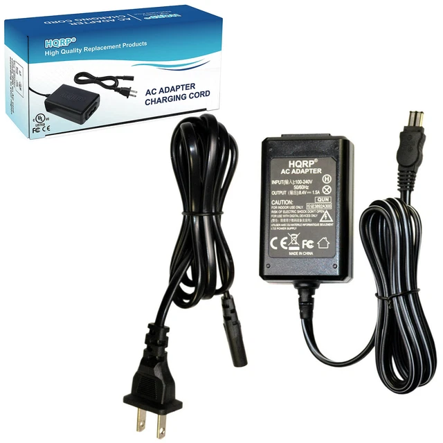 HQRP AC Adapter Charger For Sony Cyber-shot & Handycam Cameras/Camcorders