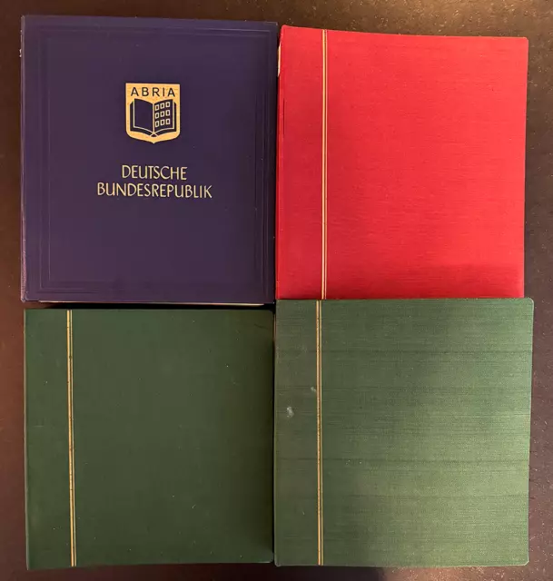 Briefmarkensammlung Nachlass - Abria, Schaubek - verschiedene Jahre - alte Alben