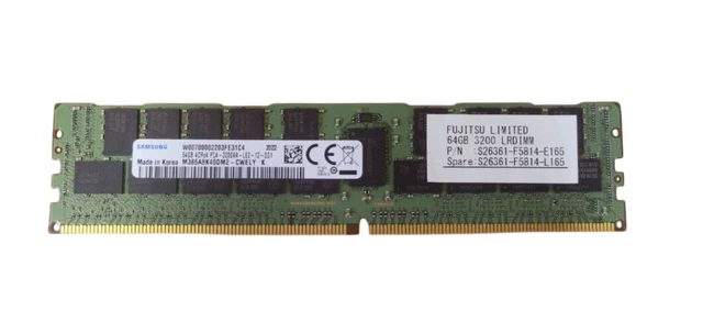 S26361 F4083 E464 MB 64GB DDR4 2933 LRDIMM Memory PRIMERGY RX2540 M5 Rack Server  3rd Party 617795bf C325 4653 85ae 4e881653eb7a.1ce1a8d373589d4f8b8e80034b0b87f9