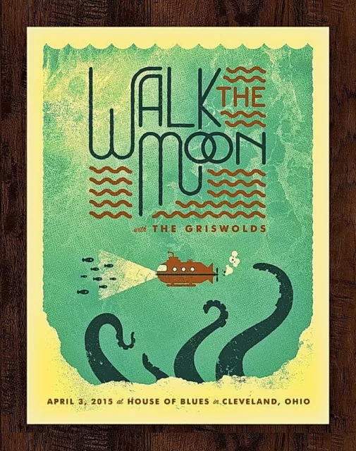Walk the Moon w/ The Griswolds April 3rd, 2015 HOB Cleveland Gig AP Poster Print
