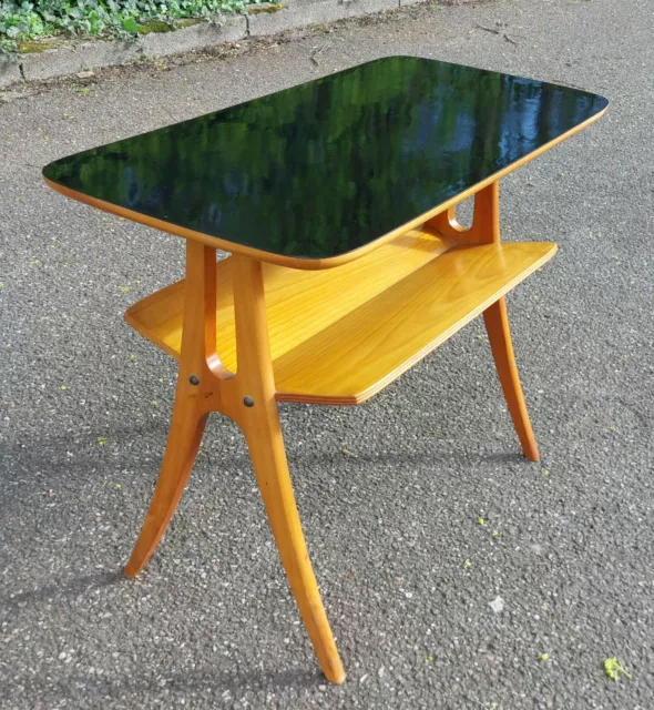 MIDCENTURY Beistelltisch Coffeetable Sidetable 50er 60er Rockabilly Bücherkrippe