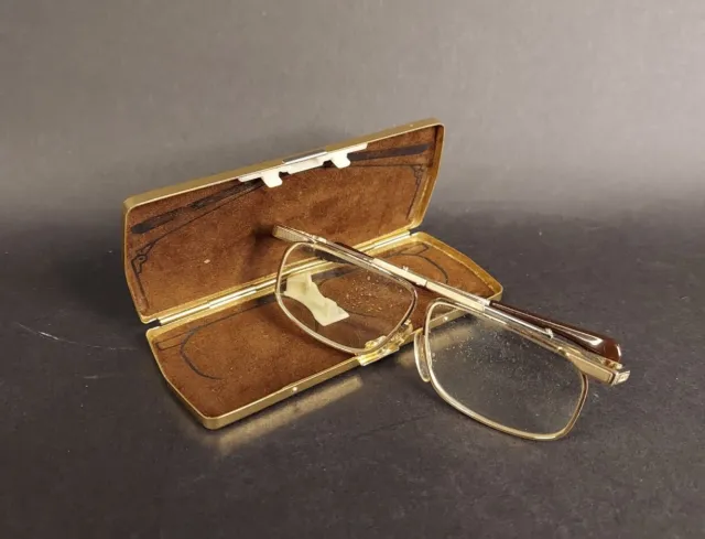 SlimFold Kanda (005) of Japan Folding Reading Glasses w/Case in Gold