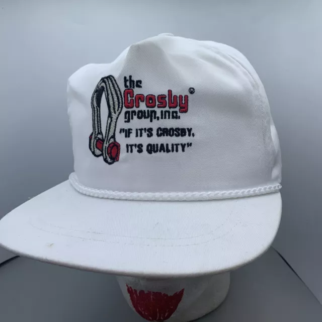 VTG The Crosby Group Inc - StrapBack Hat Cap -“ If It’s Crosby It’s Quality”