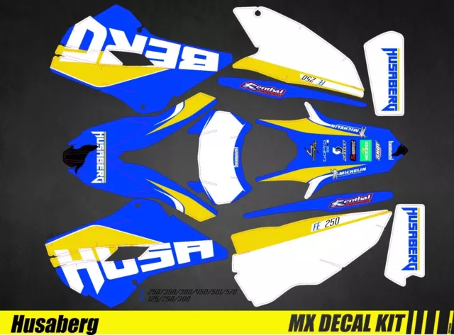 Kit Deco Motorbike for / MX Decal Kit For Husaberg Fe / Te - Replica 2013