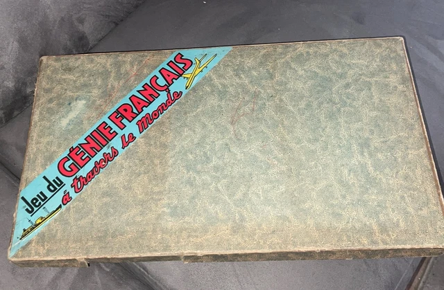 Jeu De Société Vintage – Le Génie Français à Travers Le Monde Par Saussine – Années 1950 – RARE