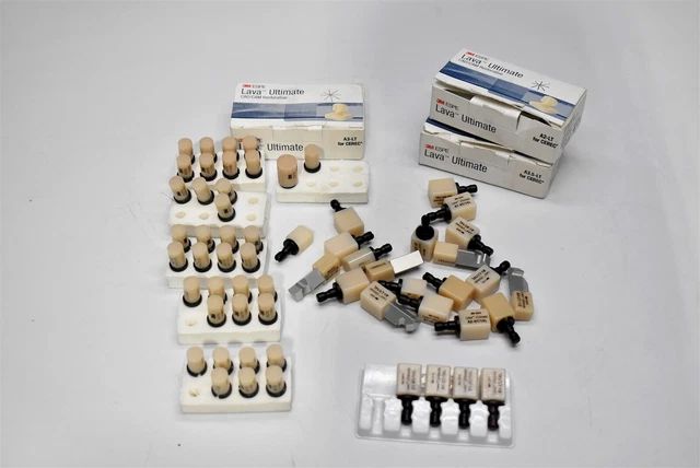 Lot of 31 3M ESPE LAVA Ultimate Dental Milling Blocks for CAD/CAM Dentistry