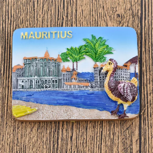 3D Beautiful Mauritius Scenery Fridge Magnets for Kitchen Refrigerator Souvenir