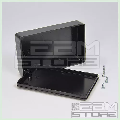 10 pz Contenitore 90x56x23 mm - custodia per elettronica in ABS nero - ART. GE17 2