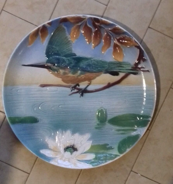 Plat à Tarte En Céramique Avec Couvercle - Barbotine Pomme - Diamètre 31 Cm - Marron