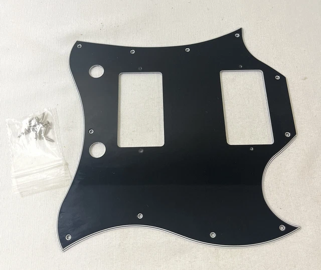 2022 Gibson SG Tribute Full-Face 5-Ply Pickguard Black w/ HW