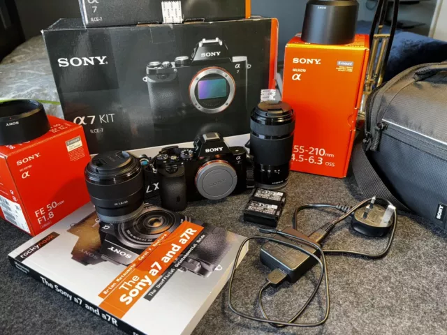 Sony Alpha A7 24.3mp Mirrorless Full Frame Digital - Exclusive Kit - Full Set