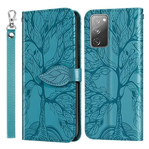 Coque pour Samsung Galaxy S20 FE 5G Premium en Cuir PU Étui Portefeuille à Ra...
