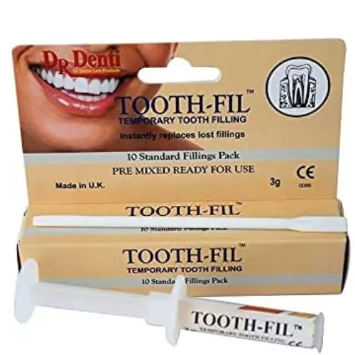 DR Denti Tooth Fill - Dental Hole Repair Kit Temporary Filling 10 Fillings