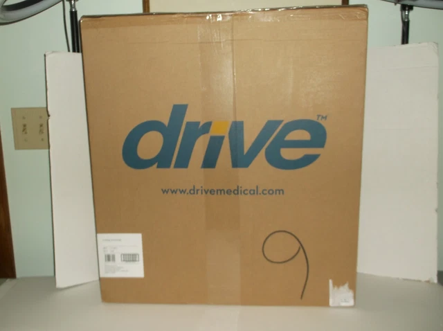 DRIVE NEW SEAL Asiento de inodoro para adultos plegable portátil marco de acero médico cómoda
