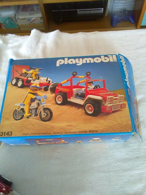 Lot Playmobil 3143 N°7 – Moto Et Voitures, Occasion