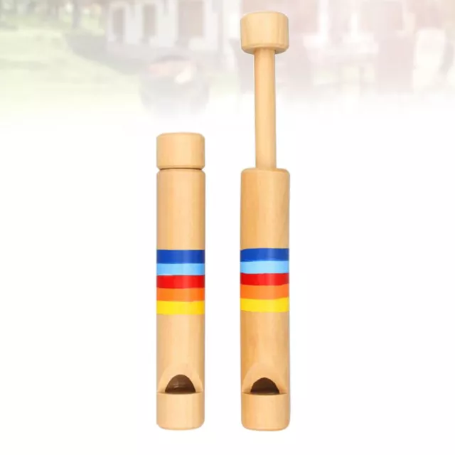 Juego de silbatos deslizantes de madera para niños - juguete educativo