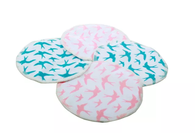 Ana Wiz Washable Bamboo Breast Pads (Pack of 4, Mixed Pack)