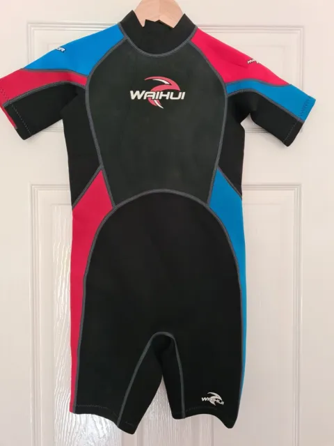 Wetsuit Kids Waihui Shortie Uv Protective  Hypa Stretch 11-12 Years Wet Suit