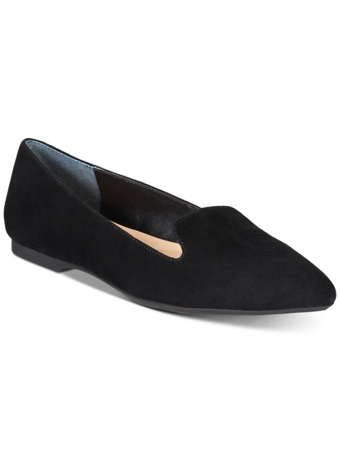 ALFANI Womens Black Step N Flex Poee Almond Toe Slip On Leather Loafers 9 M ALFANI Womens Black Step N Flex Poee Almond Toe Slip On Leather Loafers 9 M