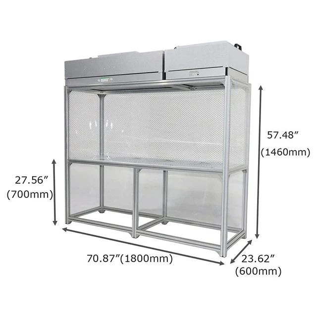 Double Use Vertical Laminar Flow Hood Air Flow Clean Bench Phone LCD Repair