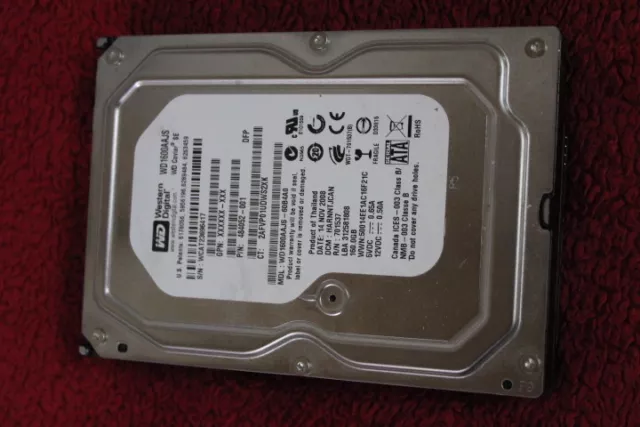 160GB SATA II Western Digital Caviar SE WD1600AAJS Festplatte 7200 RPM 3,5" HDD