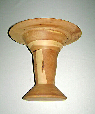 Old Lathe Turned Wood Vase