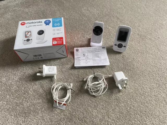 motorola mbp481 2” Inch baby video monitor Rrp £60 Mint Condition In Box