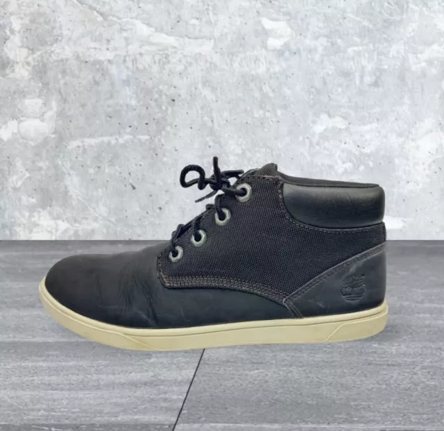 Timberland Size 8 Black Woman's Sneakers Ortholite Shoes Black Suede Lace-up