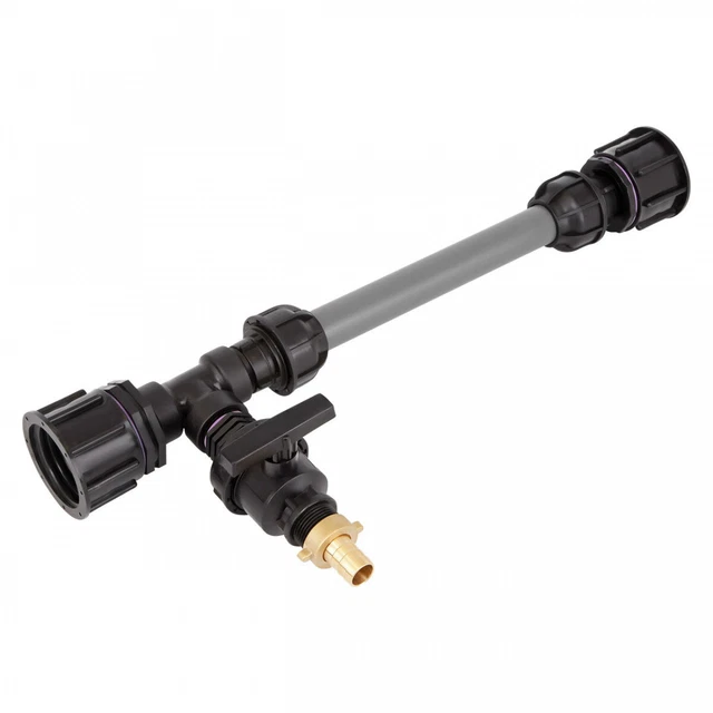 FN-Technik Kit Adattatore IBC DN80 + Tubo Inox 1/2" Per Abbeveratoio - Raccordo Per Serbatoi E Bevande Equine - 3