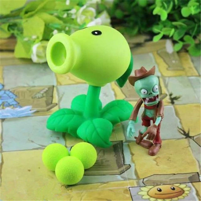 PLANTS VS ZOMBIES PVZ Peashooter ABS Shooting Bullets Figure Toy Gift