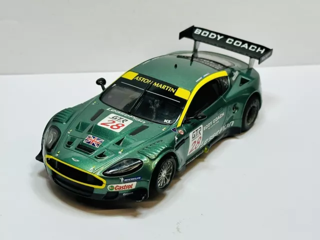 (H) Slot it Aston Martin DBR9 No28 Green ANALOG Scalextric compatible See Pics !