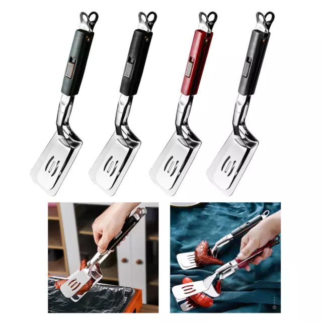 FISH SPATULA STAINLESS Steel Spatula Tongs for Cooking,Fish Gripper ...