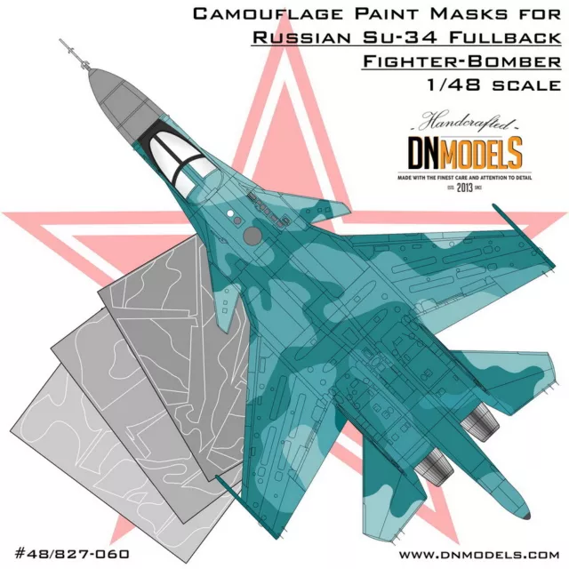 Su-27 Arctic Blizzard Camo Paint Masks 1/48 for Flanker in 48th scale