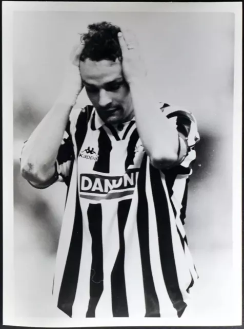 Altes Pressefoto Roberto Baggio Juventus 1995 FT 2555 - Druck 24x18 CM
