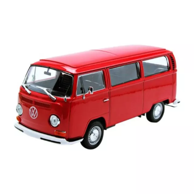 Welly 22472 VW T2 Bus rot 1972 Maßstab 1:24 Modellauto