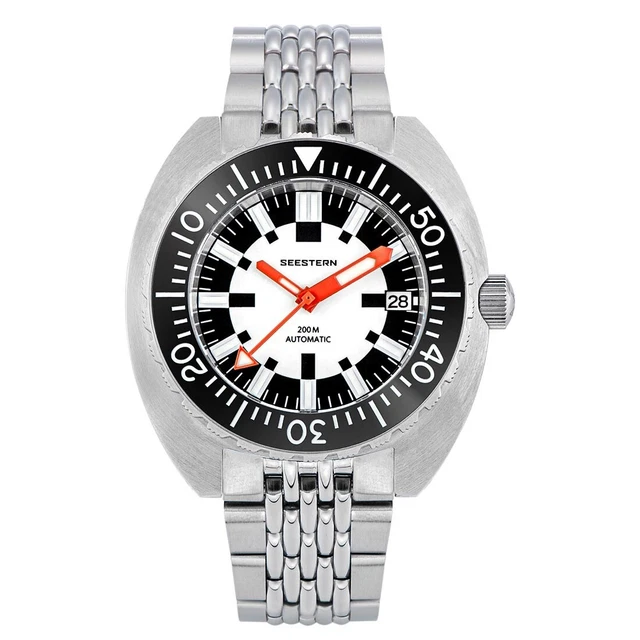Montre Seestern S446 GMT Automatique - Acier Noir 39,5mm - Neuf Avec Boîte