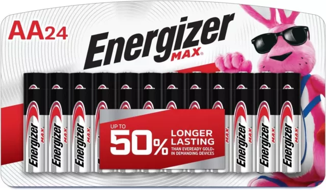 Energizer Battery Max AA - AAA Pack Double a Alkaline Batteries Supplies