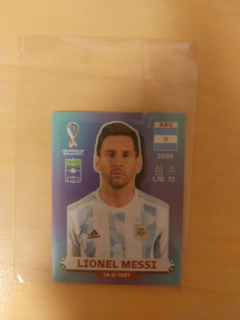 Panini WM 2022 Lionel Messi ARG 20 Argentina FIFA World Cup Qatar Sticker