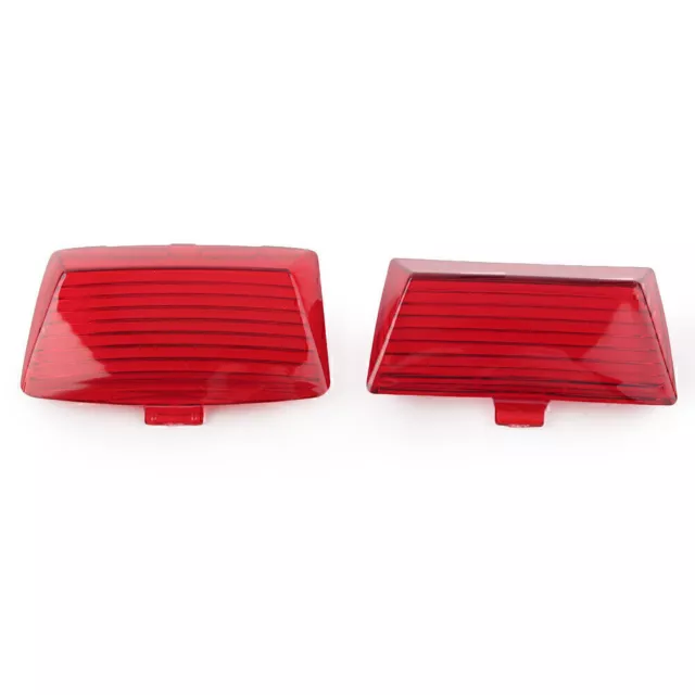Parafango posteriore Tip Mud Guard luce copertura obiettivo per Harley Touring rosso