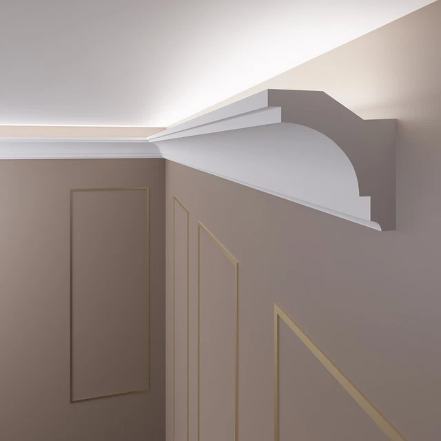 Barra De Estuco LED Para Iluminación Indirecta - 18m + 4 Esquinas Interiores, Blanco
