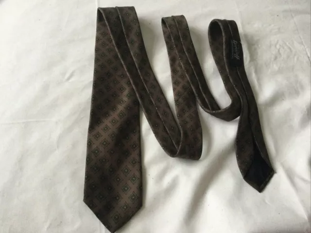 Rare Vintage Harrods The Mans Shop Silk Skinny Slim Tie 60mm wide