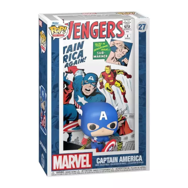 Marvel Avengers #4 (1963) - Captain America (27) Funko Pop! Comic Cover Figure