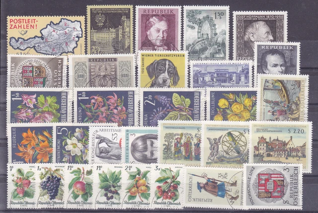 Österreich  Lot komplett Jahr 1966 gestempelt siehe  Scan
